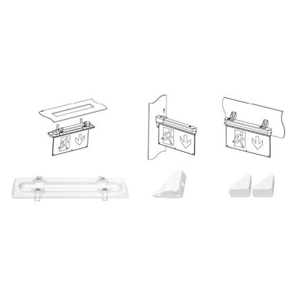 LED Panik lampa ALPHA LED/2,7W/230V 6000K 800mAh