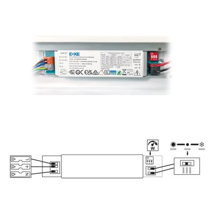 LED Fluorescentna lampa VELO LED/11/15/20W/230V 3000/4000/6000K 60 cm bela