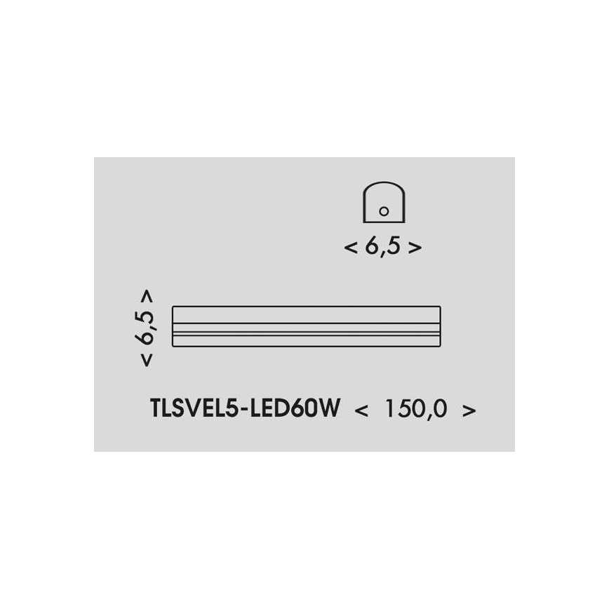 LED Fluorescentna lampa VELO LED/36/48/60W/230V 3000/4000/6000K 150 cm bela