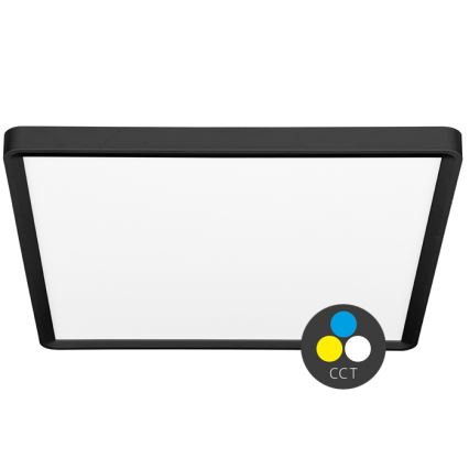 LED Plafonjera TERY LED/40W/230V 3000/4000/6000K 50x50 cm IP40 crno