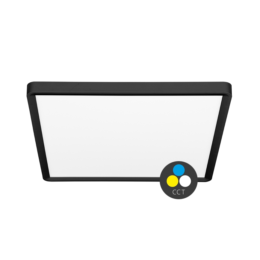LED Plafonjera TERY LED/40W/230V 3000/4000/6000K 50x50 cm IP40 crno