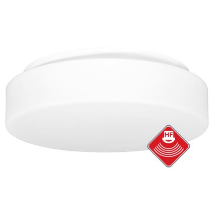 Spoljašnja plafonjera sa senzorom HECTOR 1xE27/60W/230V pr. 30 cm IP44 opal bela