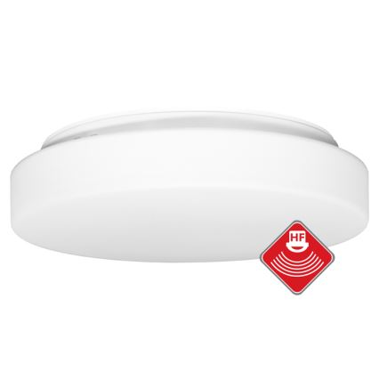 Spoljašnja plafonjera sa senzorom HECTOR 2xE27/60W/230V pr. 40 cm IP44 opal bela