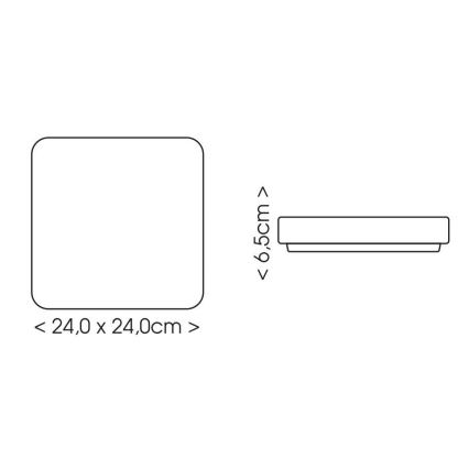 LED plafonjera za kupatilo LUKY LED/12W/230V 4000K 24x24 cm IP44