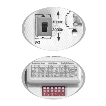 LED Spoljašnja plafonjera sa senzorom MARTIN LED/15W/230V 3000/4000K pr. 30 cm IP65 crno