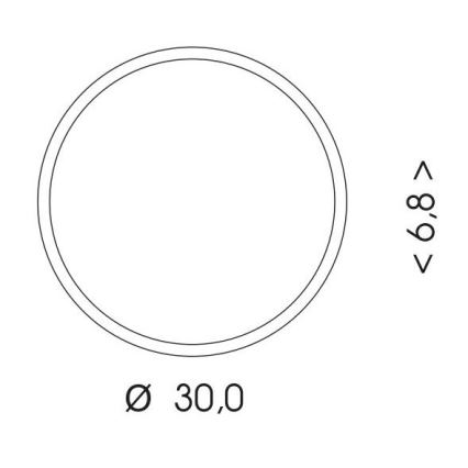LED Spoljašnja plafonjera sa senzorom MARTIN LED/15W/230V 3000/4000K pr. 30 cm IP65 crno