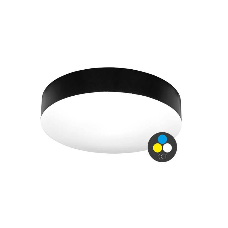 LED plafonjera za kupatilo MAKARON LED/24W/230V 3000/4000/6000K pr. 30 cm IP44 crno