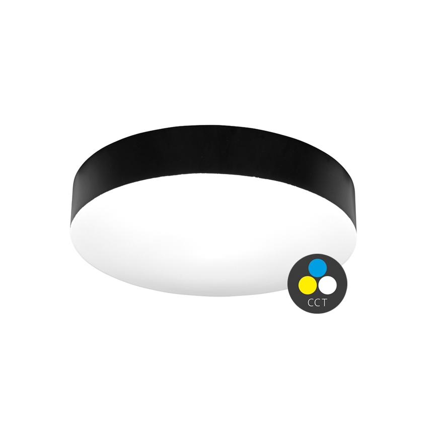 LED plafonjera za kupatilo MAKARON LED/36W/230V 3000/4000/6000K pr. 40 cm IP44 crno