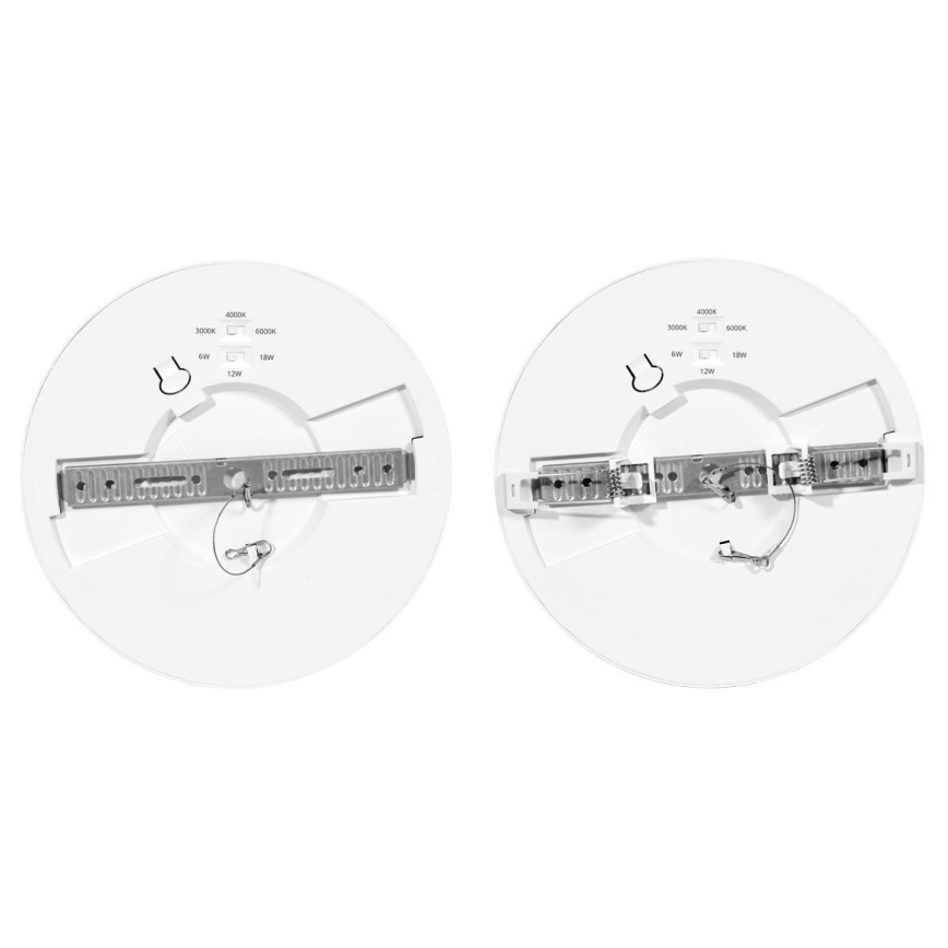 LED Prigušivo ugradbeno svetlo sa senzorom LEXA LED/6/12/18W/230V 3000/4000/6000K pr. 22,5 cm bela