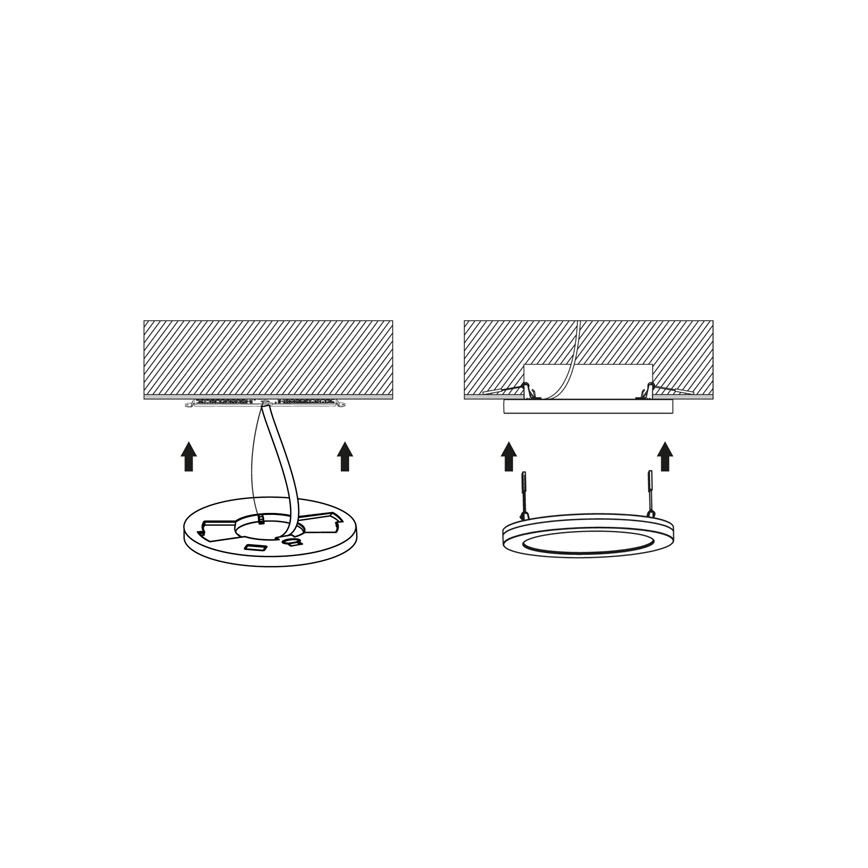 LED Prigušivo ugradbeno svetlo sa senzorom LEXA LED/12/18/24W/230V 3000/4000/6000K pr. 30 cm bela