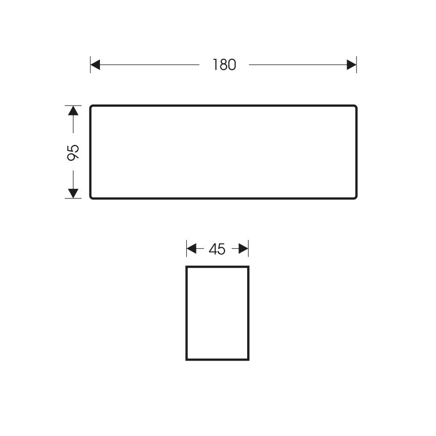 LED Spoljna zidna lampa BRICK 2xLED/6W/230V 3000/4000/6500K IP65 bela