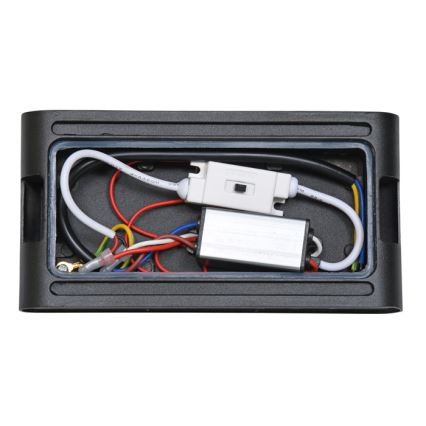 LED Spoljna zidna lampa BRICK 2xLED/6W/230V 3000/4000/6500K IP65 crno