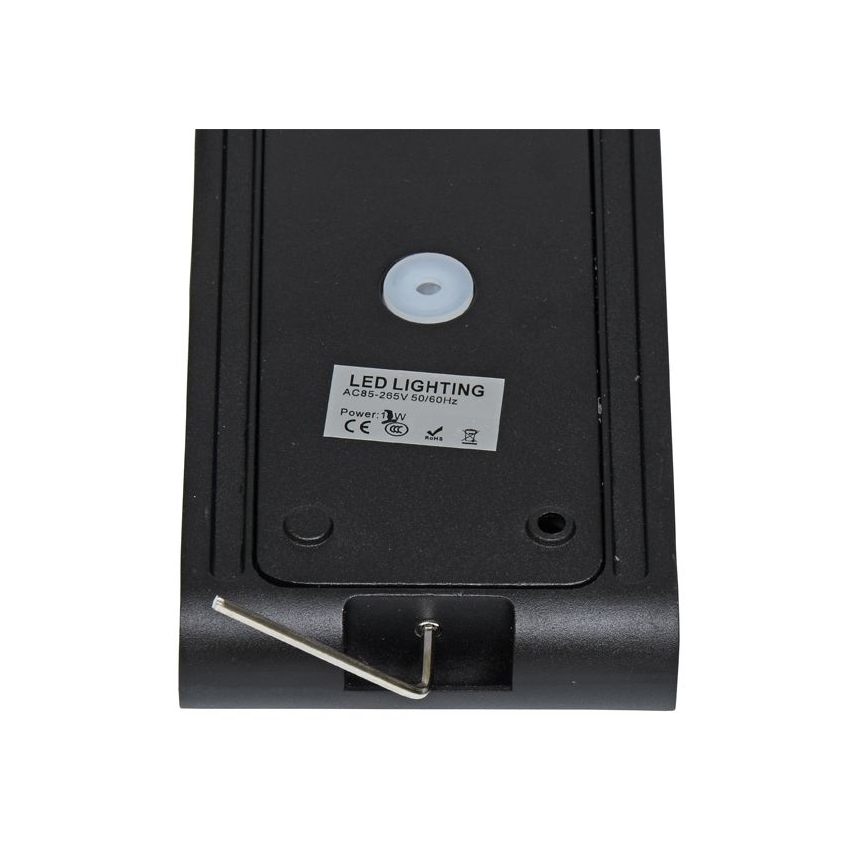 LED Spoljna zidna lampa BRICK 2xLED/6W/230V 3000/4000/6500K IP65 crno