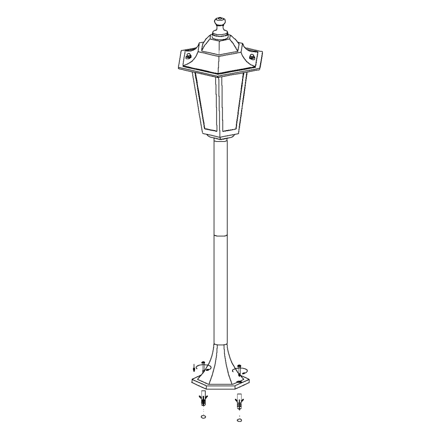 EGLO - Spoljašnja lampa 1xE27/60W/230V