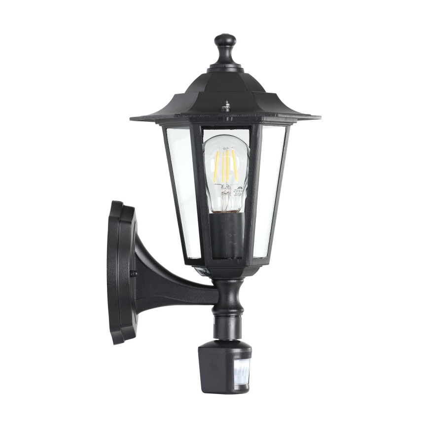 EGLO - Spoljašnje zidno svetlo sa senzorom 1xE27/60W crno