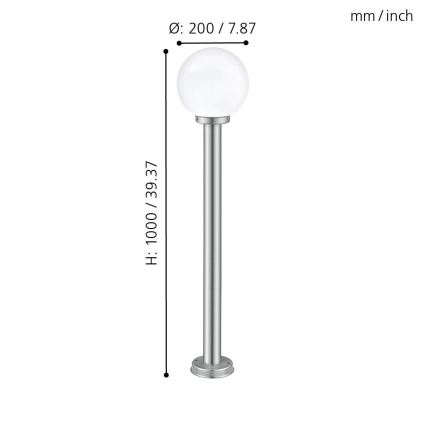 EGLO - Spoljašnja lampa 1xE27/60W IP44