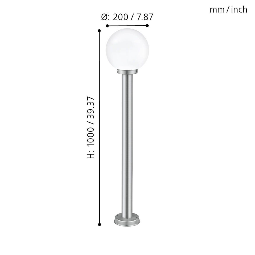 EGLO - Spoljašnja lampa 1xE27/60W IP44
