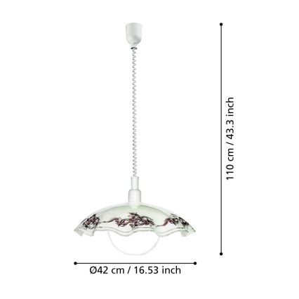 EGLO - Viseća lampa 1xE27/60W