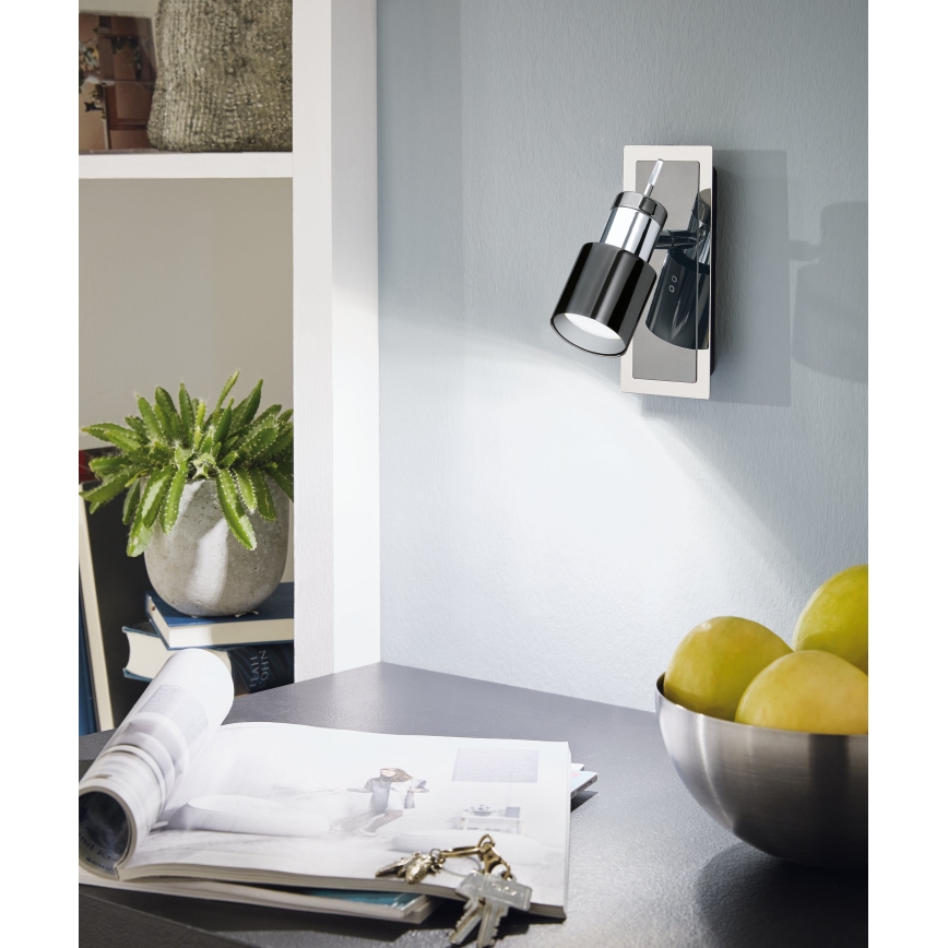 Eglo - LED Reflektorska svjetiljka 1xGU10/5W/230V crna