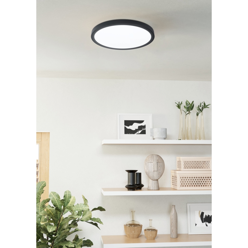 Eglo 31378 - LED Prigušiva plafonjera za kupatilo ARGOLIS-Z LED/19,5W/230V 2700-6500K IP44 crno