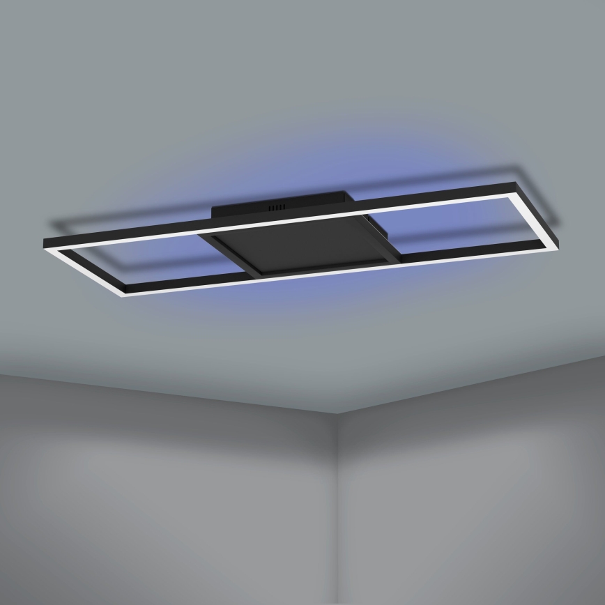 Eglo 31431 - LED RGBW Prigušiva plafonjera CALAGRANO-Z LED/21W/230V 3000-6500K crno