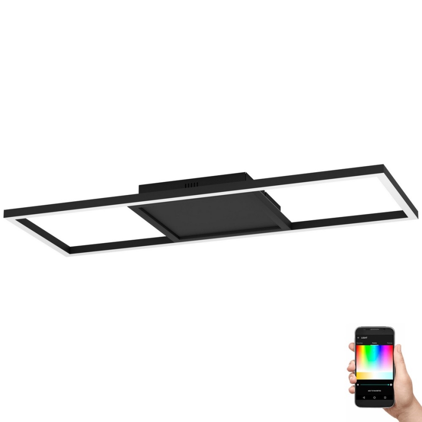 Eglo 31431 - LED RGBW Prigušiva plafonjera CALAGRANO-Z LED/21W/230V 3000-6500K crno