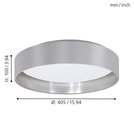 Eglo 31623 - LED Plafonjera MASERLO 1xLED/16W/230V