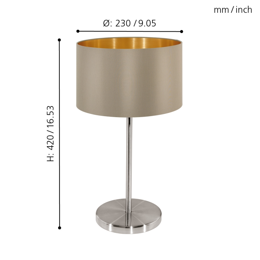Eglo - Stona lampa 1xE27/60W/230V