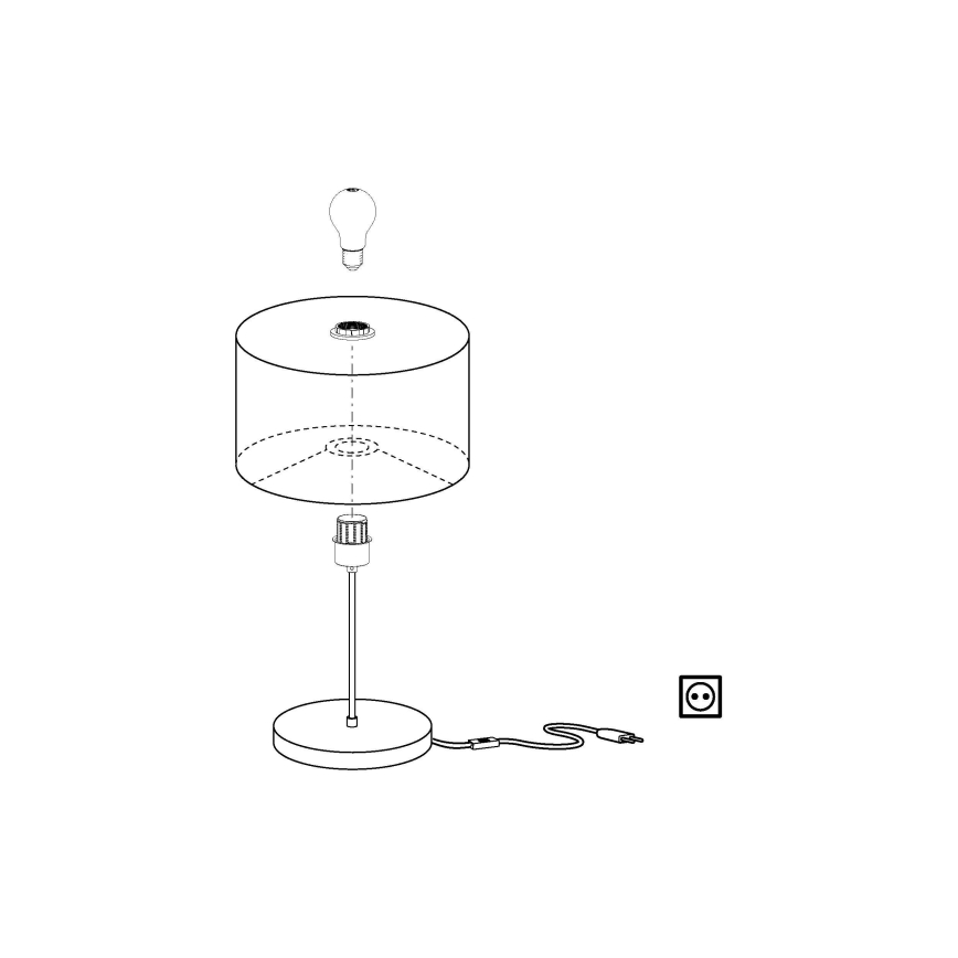 Eglo - Stona lampa 1xE27/60W/230V