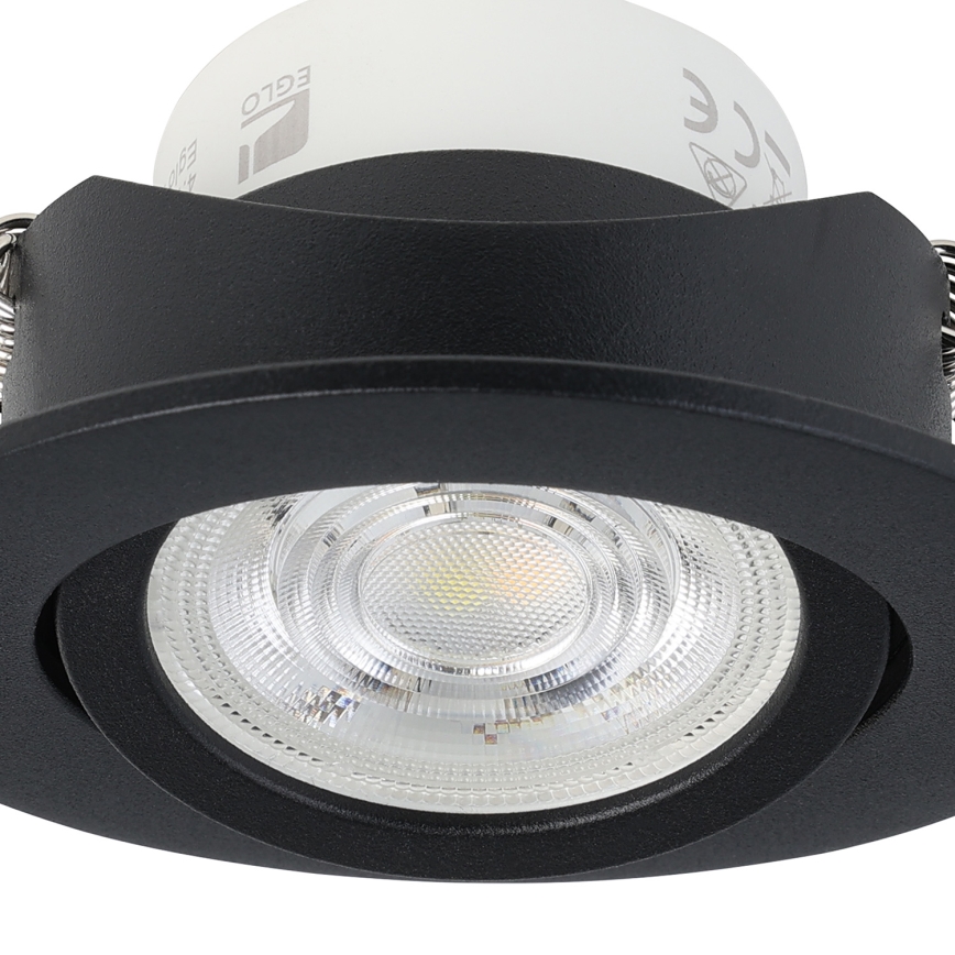Eglo 31695 - LED RGBW Prigušiva ugradbena lampa SALICETO-Z LED/4,7W/230V 2700-6500K crno