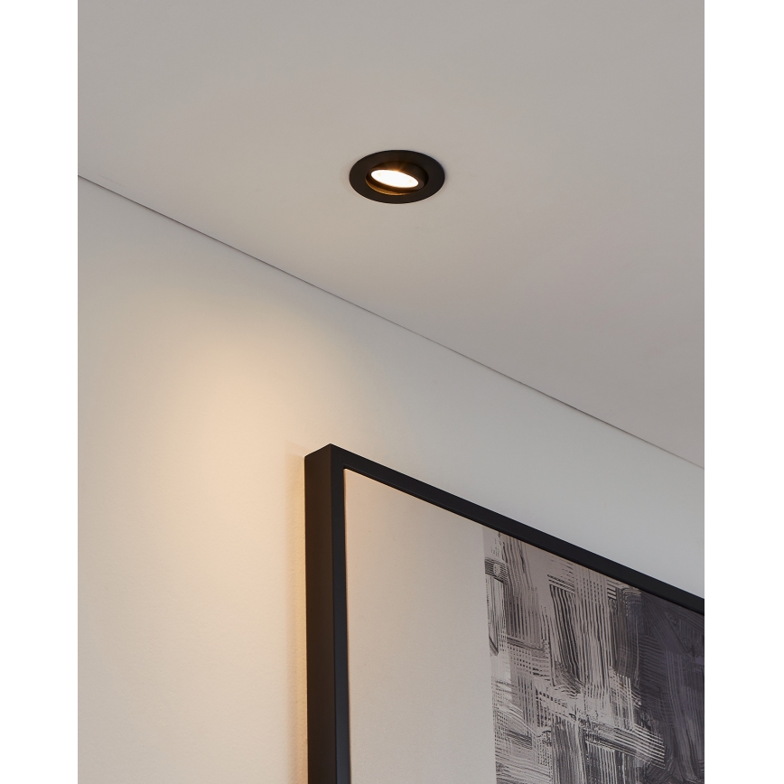 Eglo 31695 - LED RGBW Prigušiva ugradbena lampa SALICETO-Z LED/4,7W/230V 2700-6500K crno