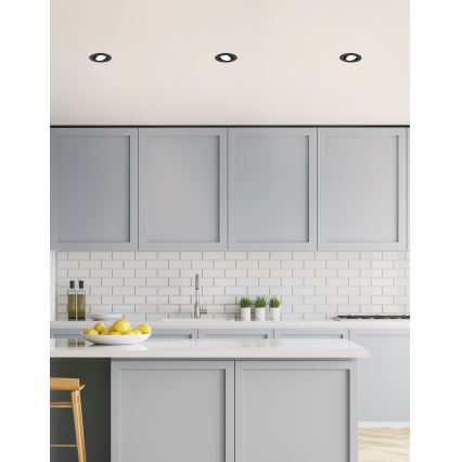 Eglo 31695 - LED RGBW Prigušiva ugradbena lampa SALICETO-Z LED/4,7W/230V 2700-6500K crno