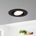 Eglo 31695 - LED RGBW prigušiva ugradna plafonska svetiljka SALICETO-Z LED/4,7W/230V 2700-6500K crna