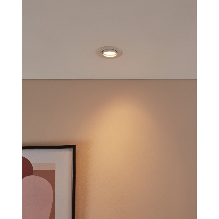 Eglo 31696 - LED RGBW Prigušiva ugradbena lampa SALICETO-Z LED/4,7W/230V 2700-6500K bela