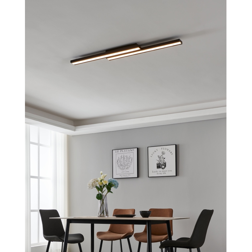 Eglo 31715 - LED RGBW Prigušiva plafonjera SALITERAS-Z LED/20,4W/230V 2700-6500K crno