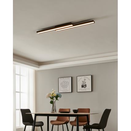 Eglo 31715 - LED RGBW Prigušiva plafonjera SALITERAS-Z LED/20,4W/230V 2700-6500K crno