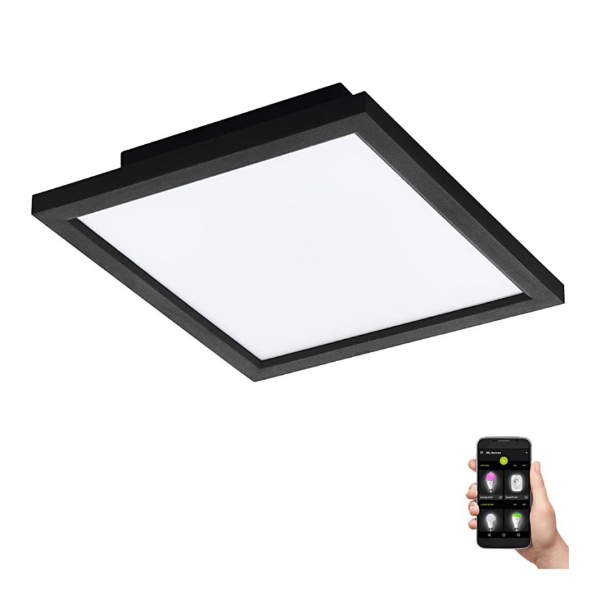 Eglo 31723 - LED Prigušiva plafonjera SALOBRENA-Z LED/15,3W/230V 2700-6500K crno