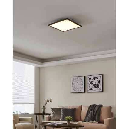 Eglo 31724 - LED Prigušiva plafonjera SALOBRENA-Z LED/21,5W/230V 2700-6500K crno