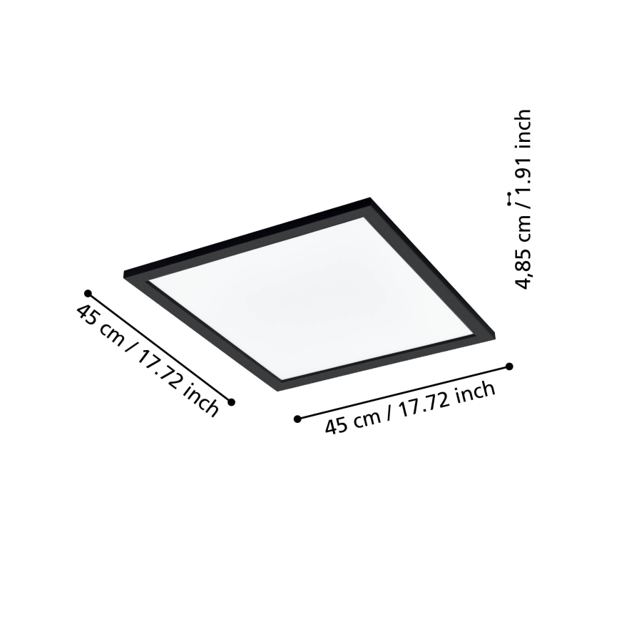 Eglo 31724 - LED Prigušiva plafonjera SALOBRENA-Z LED/21,5W/230V 2700-6500K crno