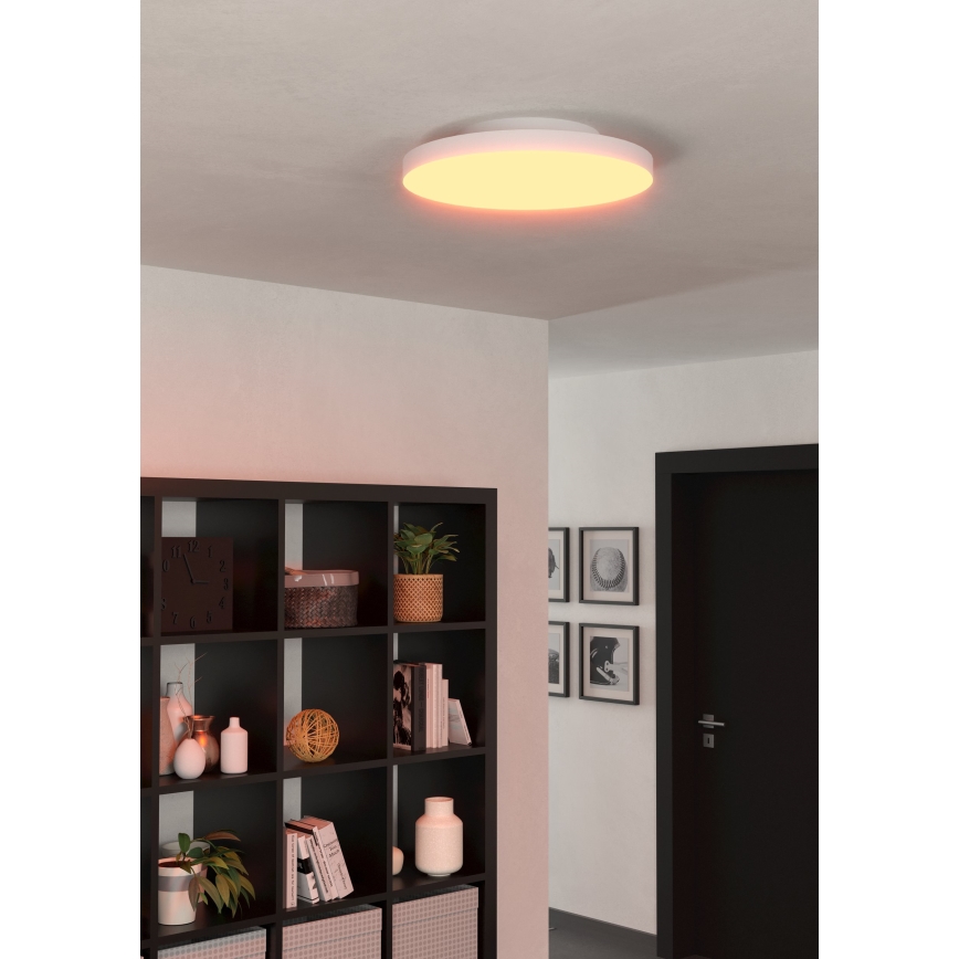 Eglo 31728 - LED RGBW Prigušiva plafonjera TURCONA-Z LED/22,4W/230V 2700-6500K bela