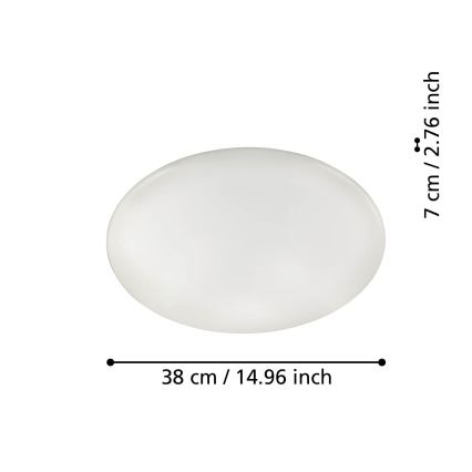 Eglo 31737 - LED Prigušiva plafonjera TOTARI-Z LED/19,2W/230V 2700-6500K bela