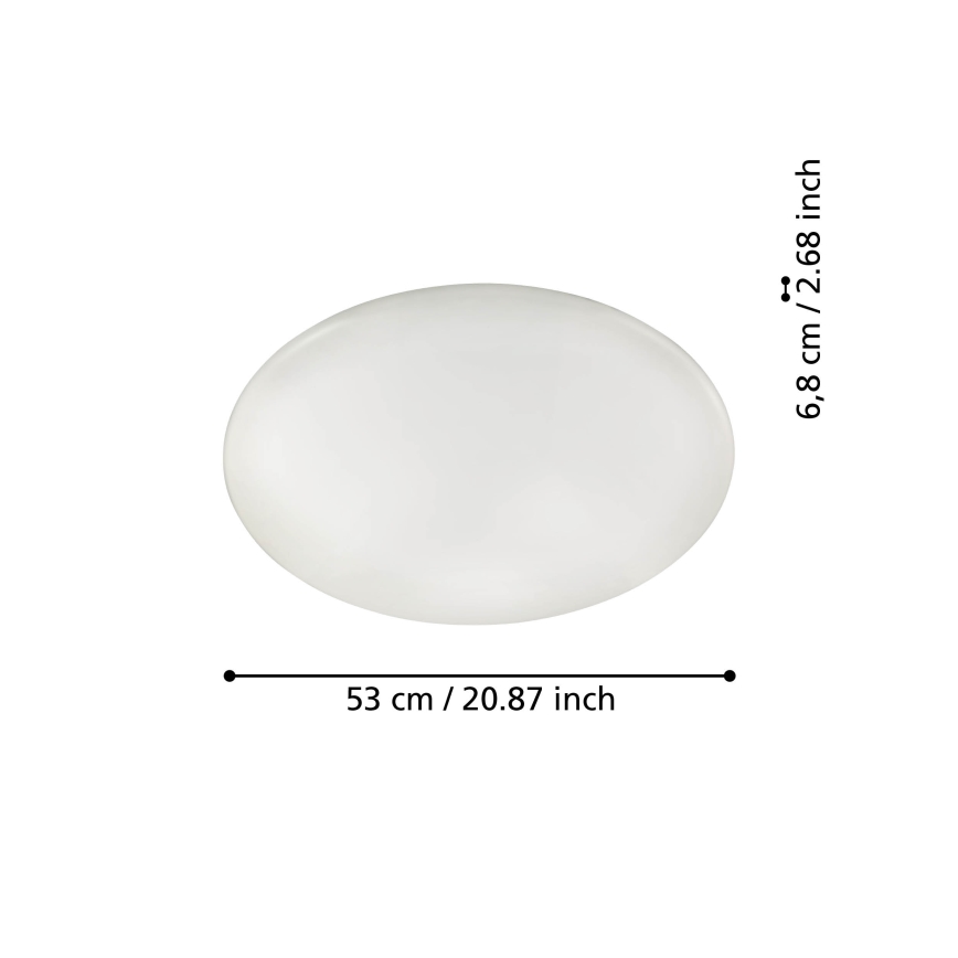 Eglo 31738 - LED prigušiva plafonska svetiljka TOTARI-Z LED/44,8W/230V 2700-6500K bela