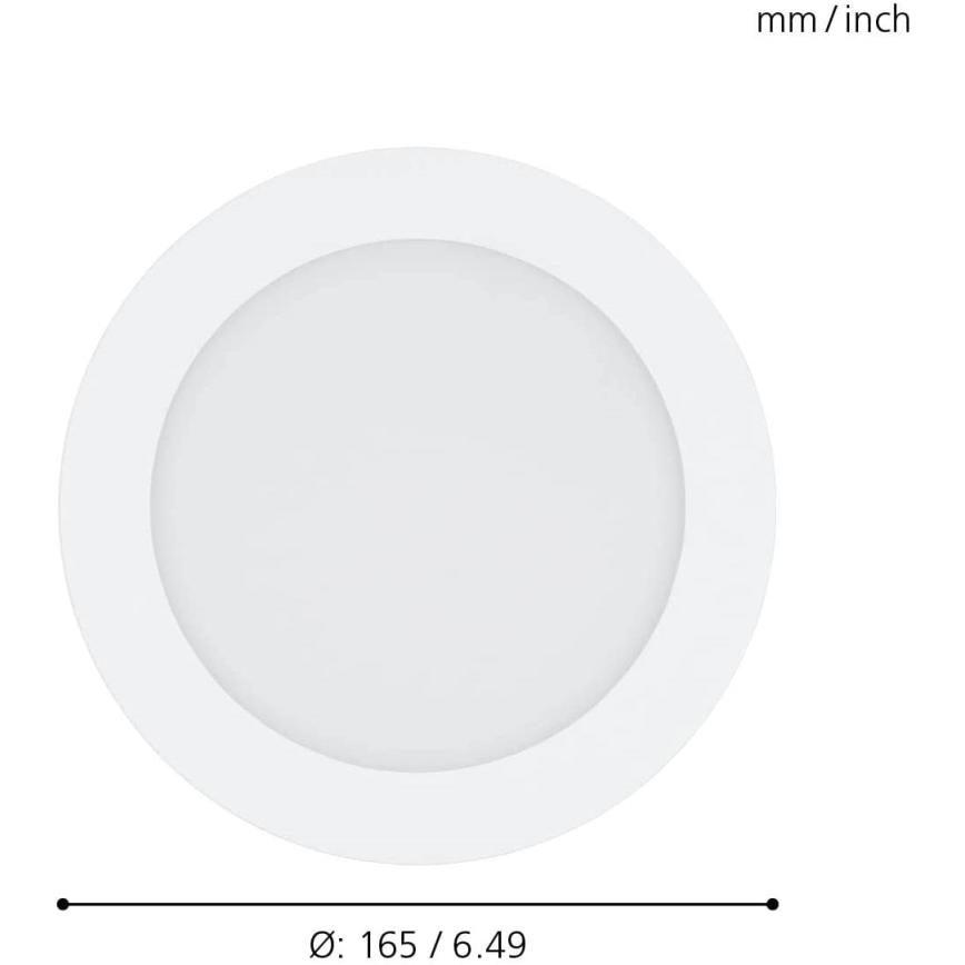 Eglo 31742 - LED Prigušiva ugradbena lampa za kupatilo FUEVA-Z LED/10,5W/230V 2700-6500K IP44 bela