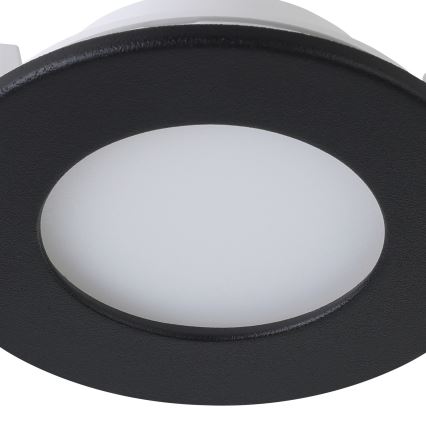 Eglo 31743 - Set 3x LED Prigušiva ugradbena lampa za kupatilo FUEVA-Z 1xLED/2,8W/230V 2700-6500 IP44 crno