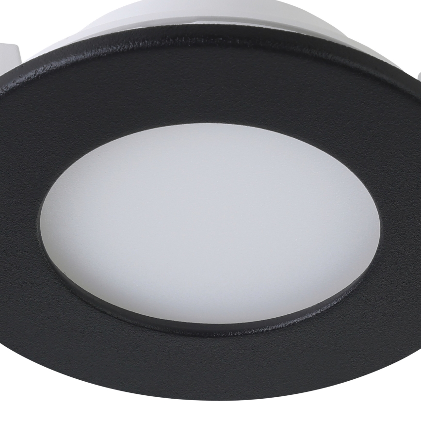 Eglo 31743 - Set 3x LED Prigušiva ugradbena lampa za kupatilo FUEVA-Z 1xLED/2,8W/230V 2700-6500 IP44 crno