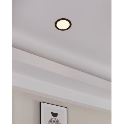Eglo 31744 - LED Prigušiva ugradbena lampa za kupatilo FUEVA-Z LED/10,5W/230V 2700-6500K IP44 crno