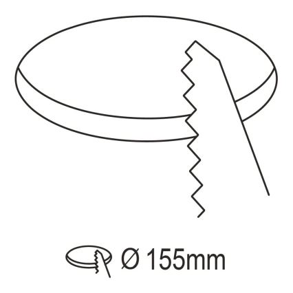 Eglo 31744 - LED Prigušiva ugradbena lampa za kupatilo FUEVA-Z LED/10,5W/230V 2700-6500K IP44 crno
