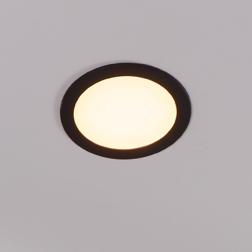 Eglo 31744 - LED Prigušiva ugradbena lampa za kupatilo FUEVA-Z LED/10,5W/230V 2700-6500K IP44 crno