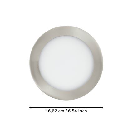 Eglo 31746 - LED Prigušiva ugradbena lampa za kupatilo FUEVA-Z LED/10,5W/230V 2700-6500K IP44 krom