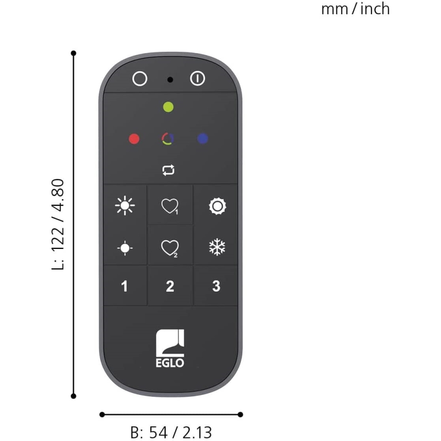 Eglo 31753 - Daljinski upravljač CONNECT-Z 2xAAA Bluetooth